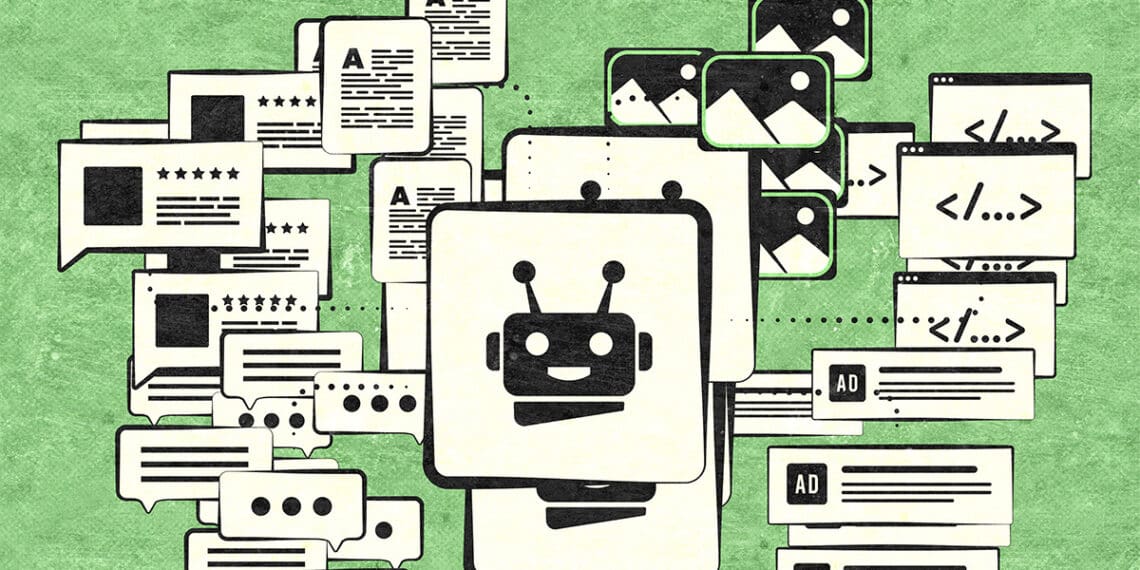 ai generated content collage