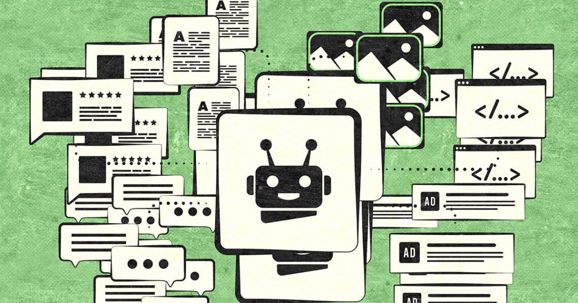 ai generated content collage