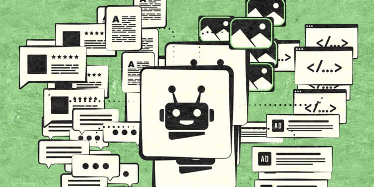 ai generated content collage