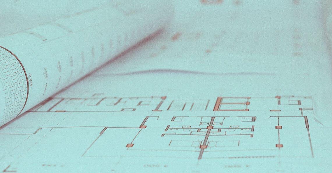 architectural plans laid out