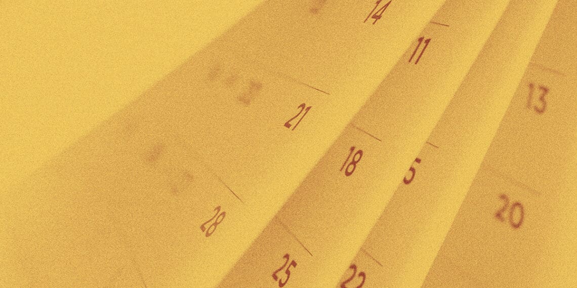 calendar pages flipping