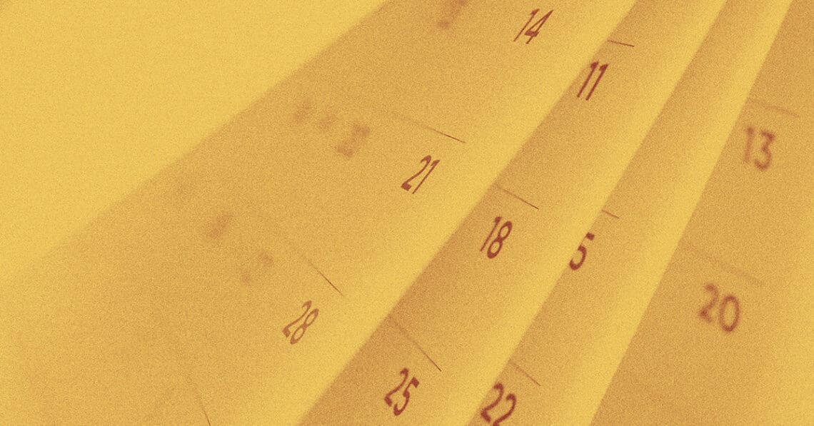 calendar pages flipping