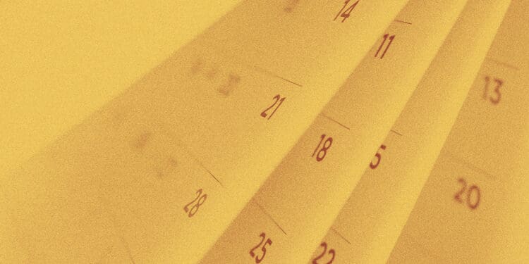 calendar pages flipping