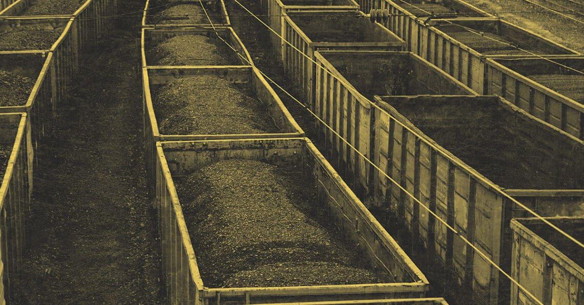 coal ready for transport