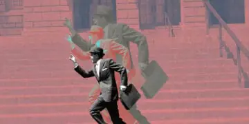 incredible shrinking business man
