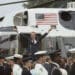 Richard Nixon Giving "V" Sign After Resignation