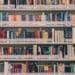school library shelves