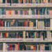 school library shelves