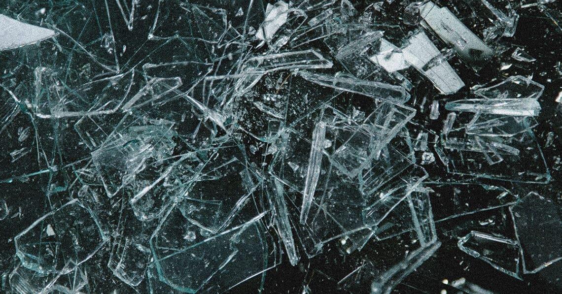 shattered glass fragility