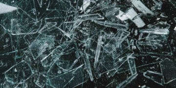 shattered glass fragility