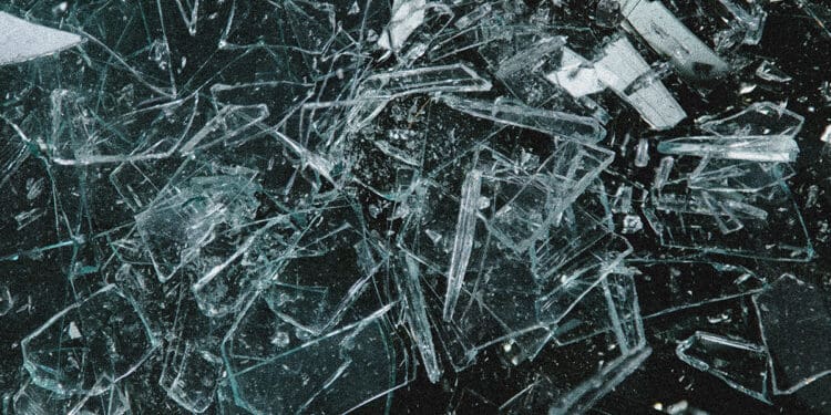 shattered glass fragility