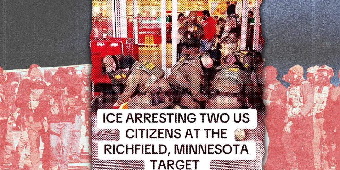 target ice arrests collage parent