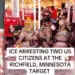 target ice arrests collage parent