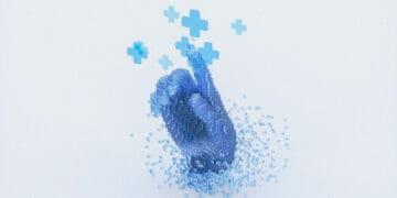 ai insurance concept robot hand