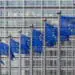 eu flags outside eu building