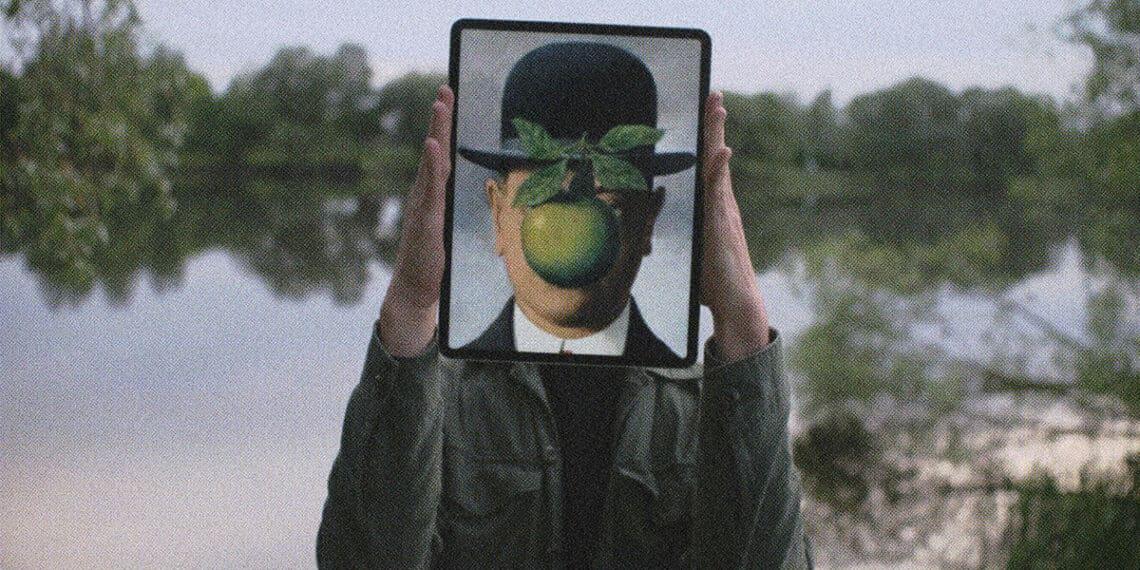 magritte son of man deepfake