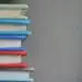 stack of hard bound books