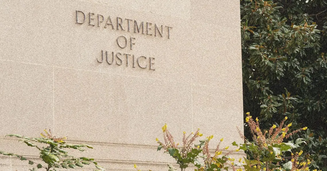 doj building sign