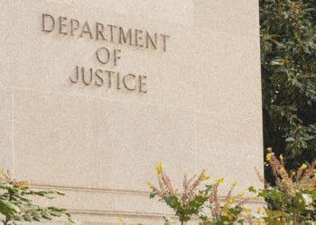 doj building sign