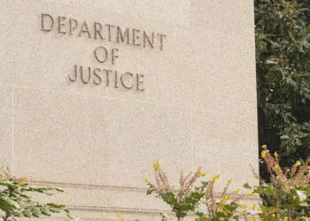 doj building sign