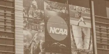 ncaa headquarters building sign
