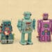 robot workforce cute robots lined up