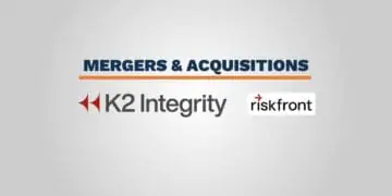 K2 Integrity RiskFront M&A