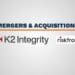 K2 Integrity RiskFront M&A