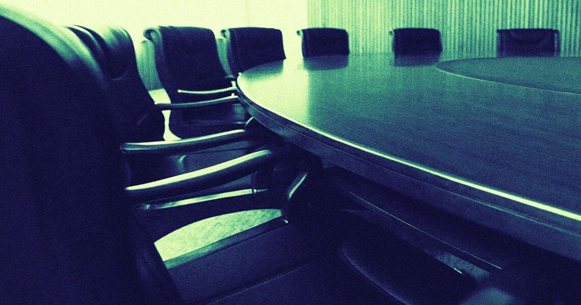 board of directors empty table
