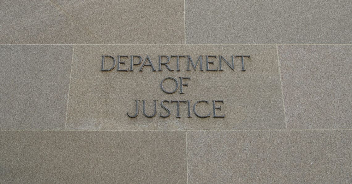 doj building sign