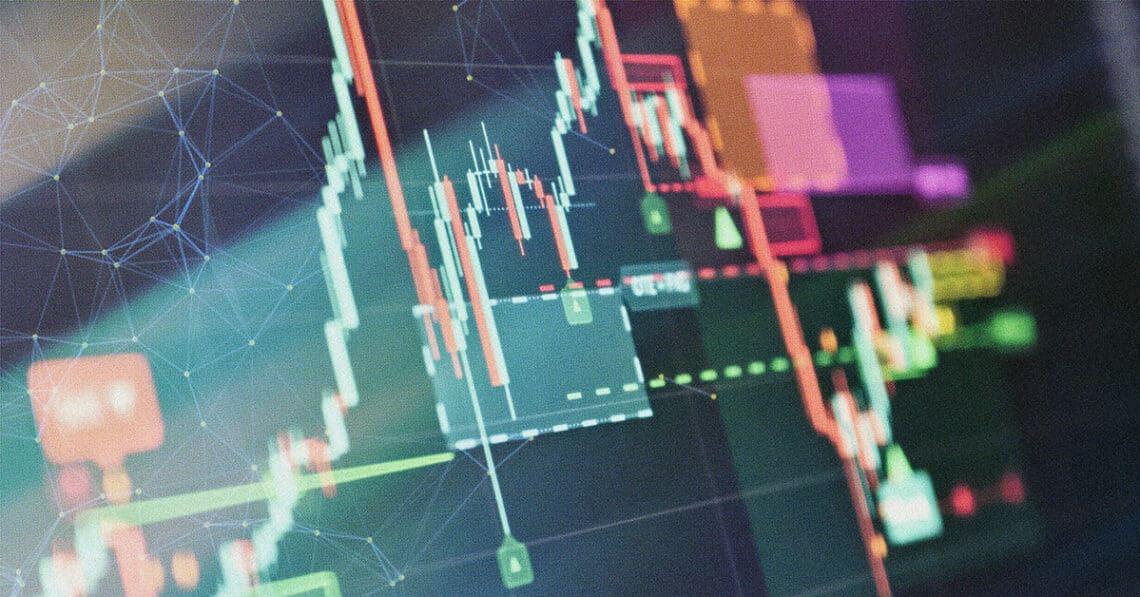 financial metrics on screen