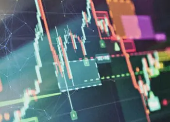 financial metrics on screen