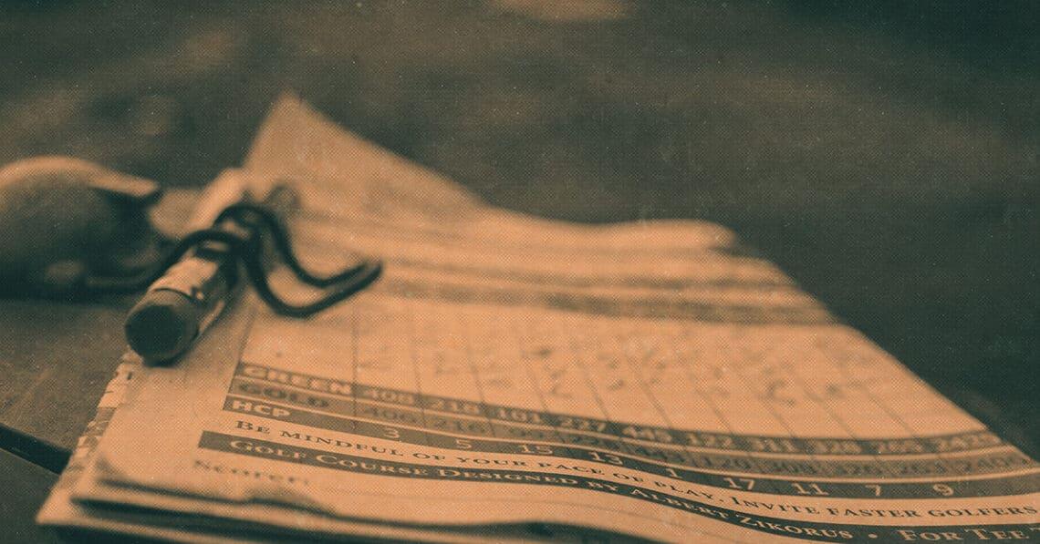golf scorecard