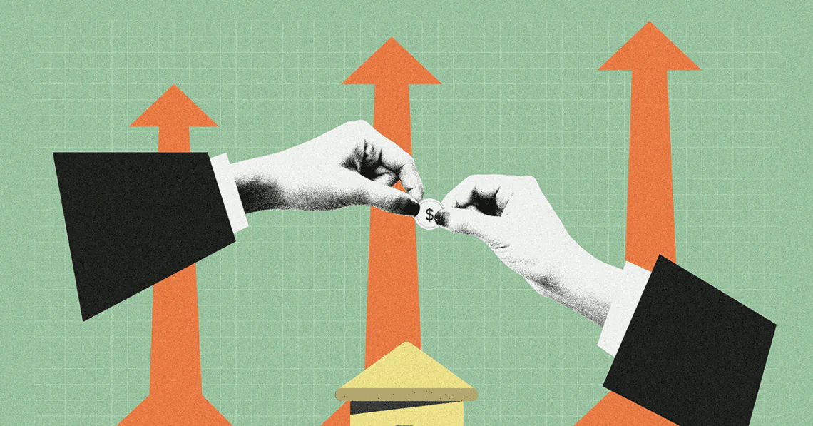 merger and acquisition concept two hands