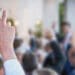raising hand in meeting