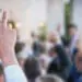 raising hand in meeting