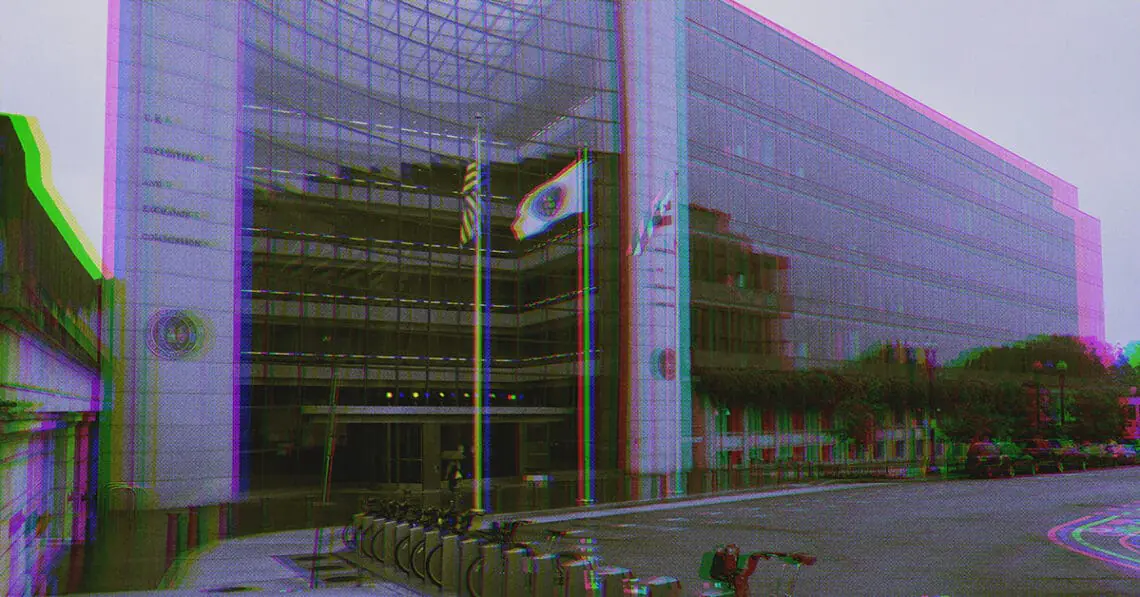 sec building with color treatment
