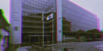 sec building with color treatment