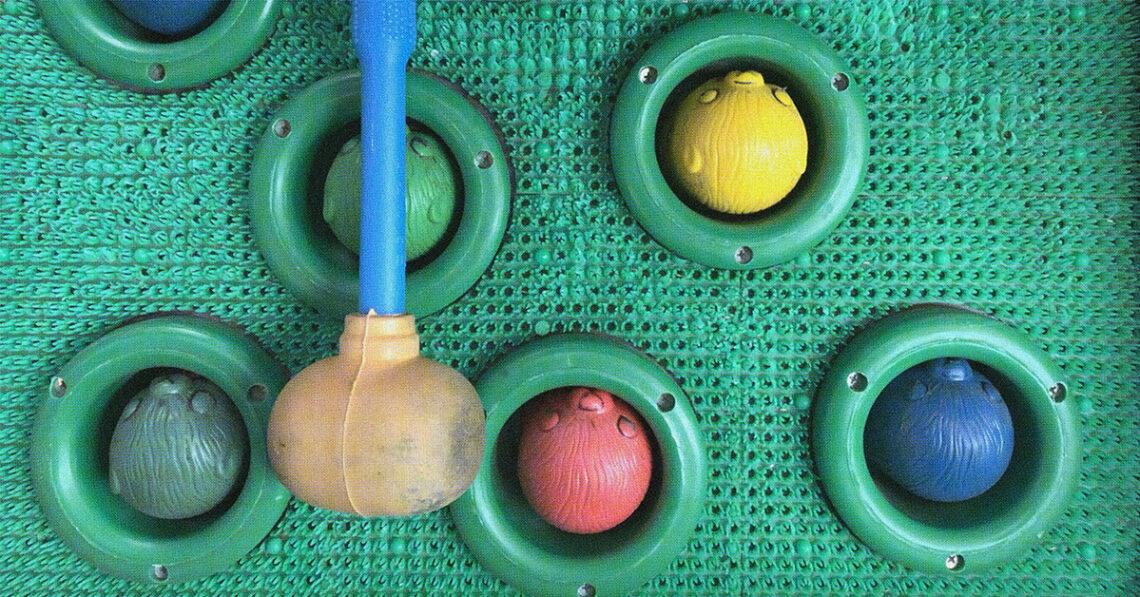 whack a mole seen from above