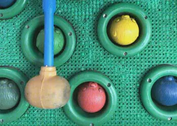 whack a mole seen from above