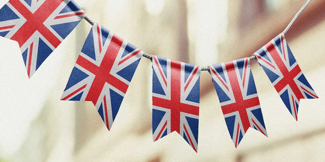uk flag garland