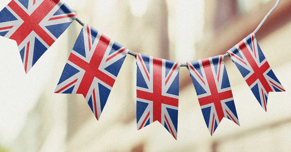 uk flag garland