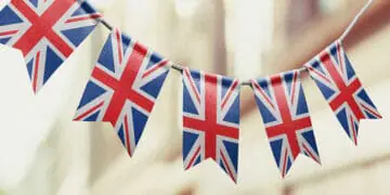 uk flag garland
