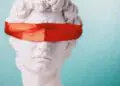 blindfolded statue
