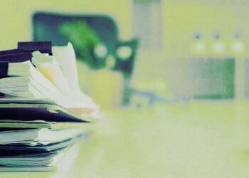 packets for meeting on desk