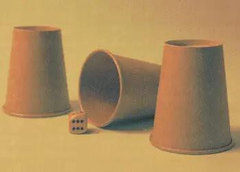 shell game cups and dice