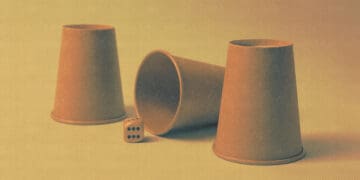 shell game cups and dice