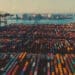 shipping containers in port