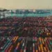 shipping containers in port