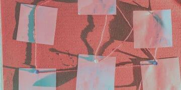 story threads on board with post its